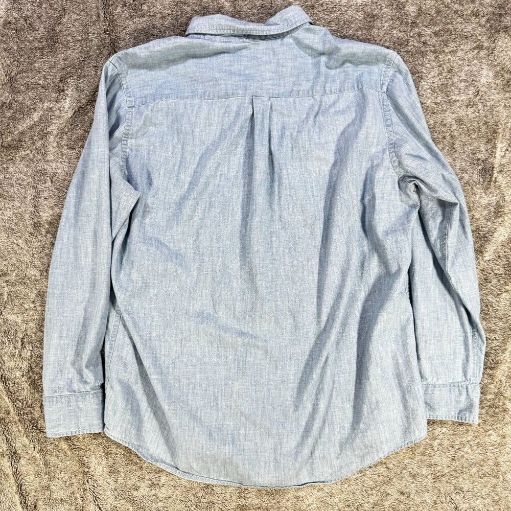 Chap's By Ralph Lauren Men's Button Down Long Sleeve Denim Shirt Sz L - Picture 7 of 7